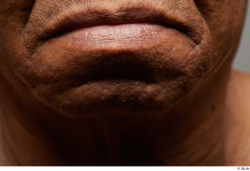 Face Mouth Skin Man Black Slim Wrinkles Studio photo references